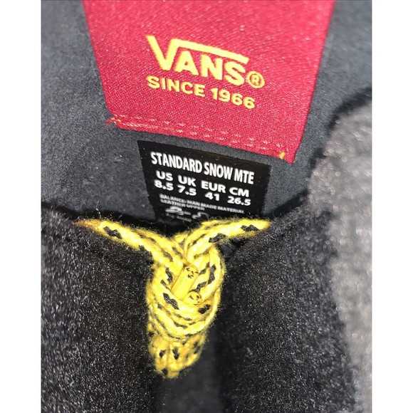 Vans Standard Snow MTE Boots Brown Charcoal Ski Boots NWT 8.5 - Picture 5 of 7